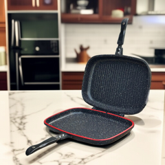 Double Sided Grill Pan Black-40cm