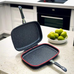 Double Sided Grill Pan Black-40cm