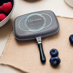 Double Sided Grill Pan 36cm(Mahroon)