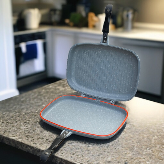 Double Sided Grill Pan 36cm(Grey)