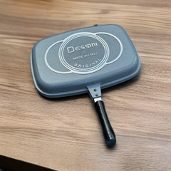 Double Sided Grill Pan Grey-40cm