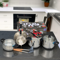 10 pcs Pressure Cooker & Cookware Set