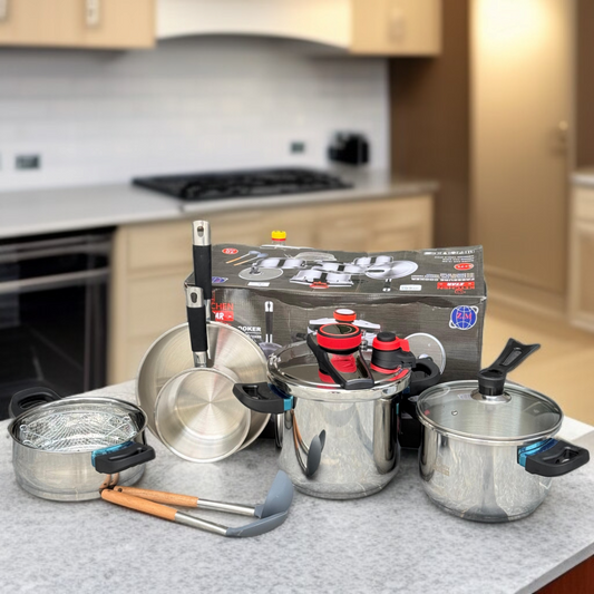 10 pcs Pressure Cooker & Cookware Set