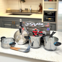 10 pcs Pressure Cooker & Cookware Set