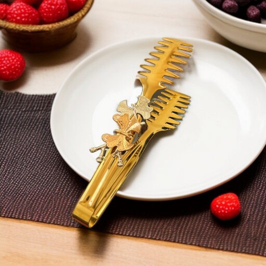 Butterfly Design Golden Tong-D3