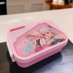 Dragon Warrior Design Lunch Box-Pink