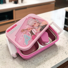 Dragon Warrior Design Lunch Box-Pink