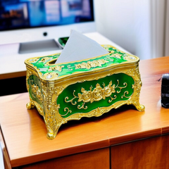 Elegant Tissue Box Small-Green