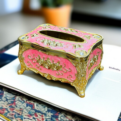 Elegant Tissue Box Small-Pink