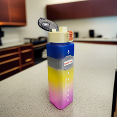 Rainbow Plastic Water Bottle Blue-900ML