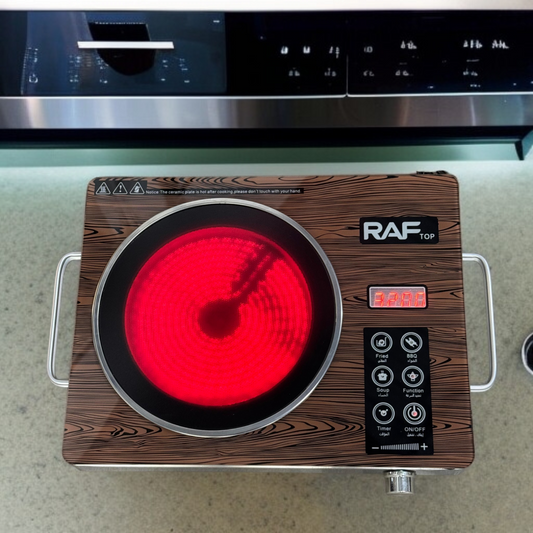 Raf Infrared Electric Stove(Wooden Design)