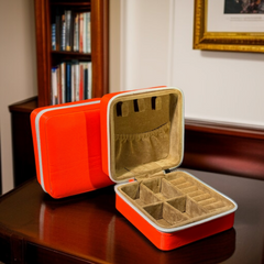 Mini Portable Travel Jewelry Case-Orange