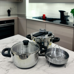7-Liter Pressure Cooker 5-L Handi & Steamer