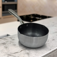 Stainless Steel Laser Coating Sauce Pan-22cm