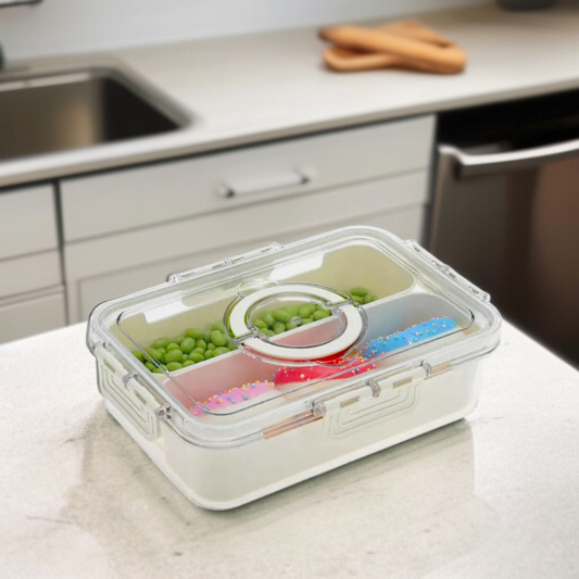 2 Grid Rectangle Snack Storage Box