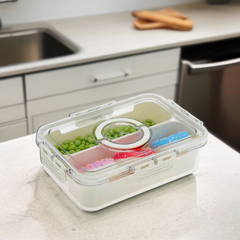 2 Grid Rectangle Snack Storage Box