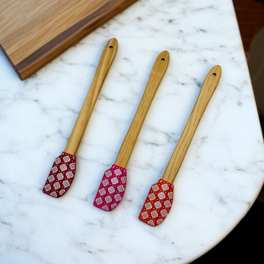 Wooden Handle Silicone Spatula -S