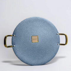 Double Handle Marble Tawa-Blue