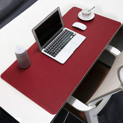 Leather Desk Mat-Red