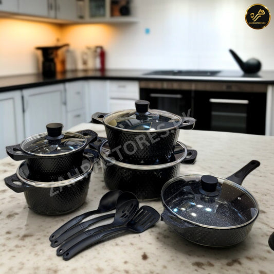 Unique 17 Pcs Cookware Set