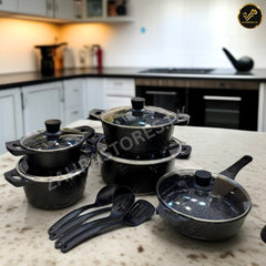 Unique 17 Pcs Cookware Set