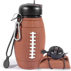 Collapsible Silicone Water Bottle-Brown