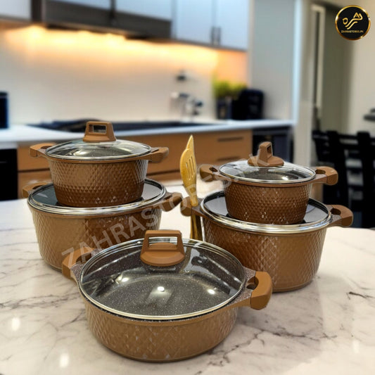 Unique 12 Pcs Granite Cookware Set