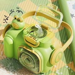 Camera Shaped Water Bottle Bounce Lid-Green