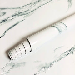 Marble Printed Self-Adhesive Sheet-White