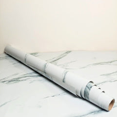 Marble Printed Self-Adhesive Sheet-White