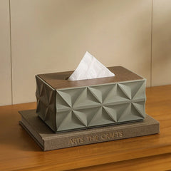 Moder Tissue Box with Wooden Lid