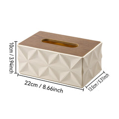Moder Tissue Box with Wooden Lid
