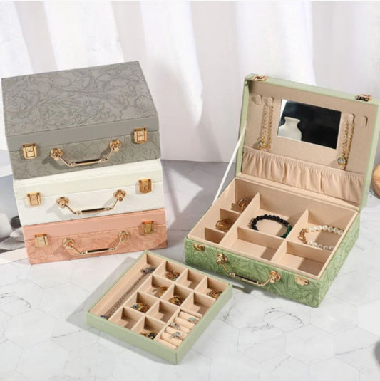 Luxury Self Textured Jewelry Case