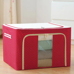 Foldable Clothes Storage Box (66L)-Red