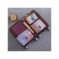6 Pcs Waterproof Travel Storage Bag (Mehroon)