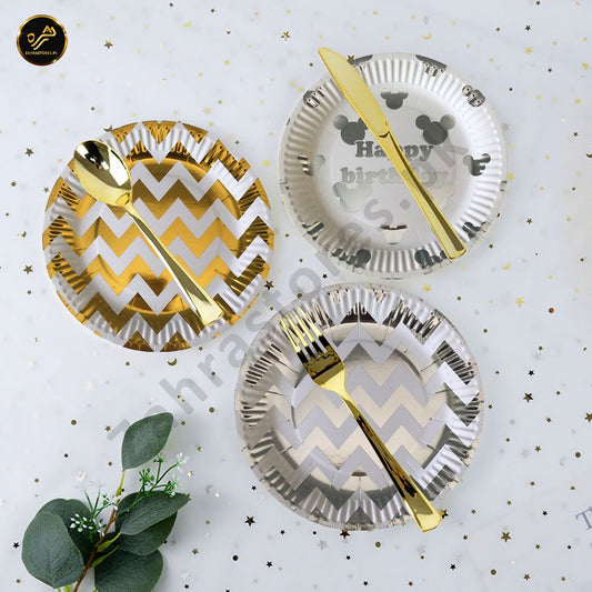 10 Pcs Birthday Cake Plates