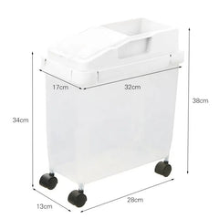 Airtight Movable Rice Container