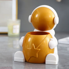 Astronaut Pen Holder Desktop Storage Box