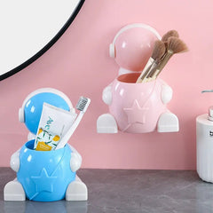 Astronaut Pen Holder Desktop Storage Box