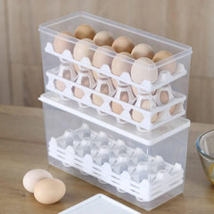 Egg Storage Box with 3 Egg Trays