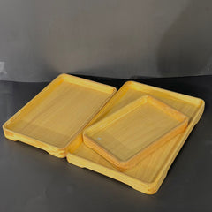 3 Piece Wooden Tray Set