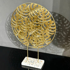 Metal Decoration Leaf Stand-Round