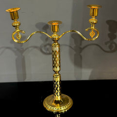 Golden Metal Candle Stand