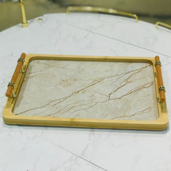 Single Piece Wooden Tray-Medium
