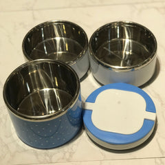 Triple Layer Lunch Box-Blue