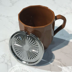 Ceramic Mug with Lid-D5