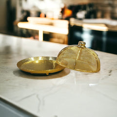 Metal Cake Tray With Lid Round-Small