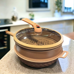 2 in 1 Pressure Steamer Wok