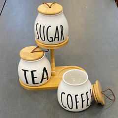 Ceramic 3 Pcs Jar Set