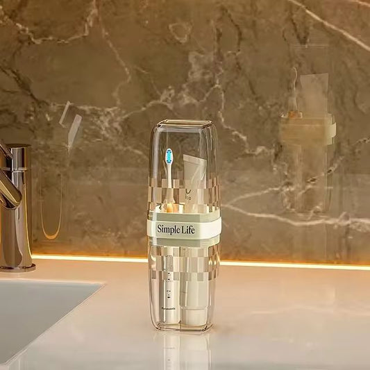 Portable Travel Toothbrush Holder (Transparent)